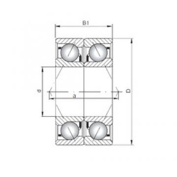 ISO 7024 ADB angular contact ball bearings