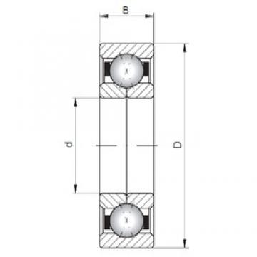 ISO QJ1036 angular contact ball bearings