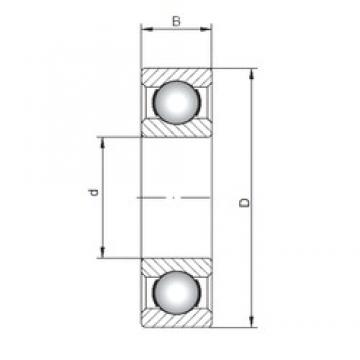 1060 mm x 1280 mm x 100 mm  ISO 618/1060 deep groove ball bearings