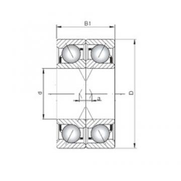 ISO 7036 CDF angular contact ball bearings