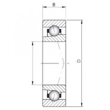 ISO 71807 C angular contact ball bearings