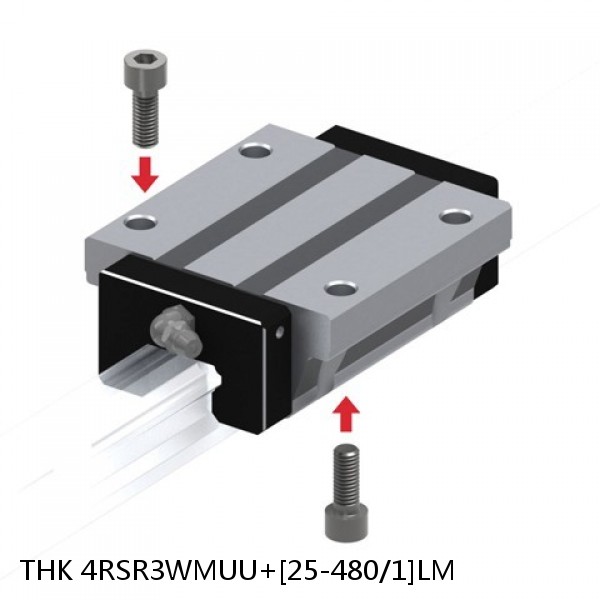 4RSR3WMUU+[25-480/1]LM THK Miniature Linear Guide Full Ball RSR Series