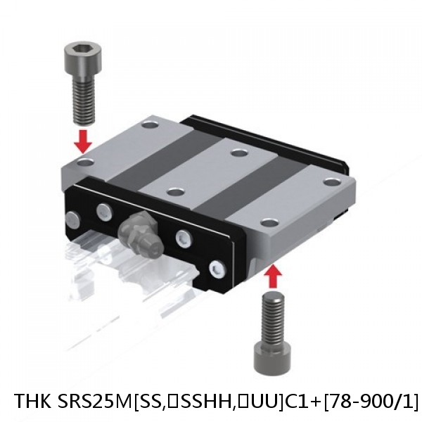 SRS25M[SS,​SSHH,​UU]C1+[78-900/1]L[H,​P]M THK Miniature Linear Guide Caged Ball SRS Series