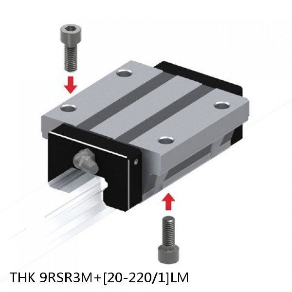 9RSR3M+[20-220/1]LM THK Miniature Linear Guide Full Ball RSR Series