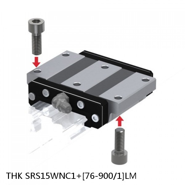 SRS15WNC1+[76-900/1]LM THK Miniature Linear Guide Caged Ball SRS Series